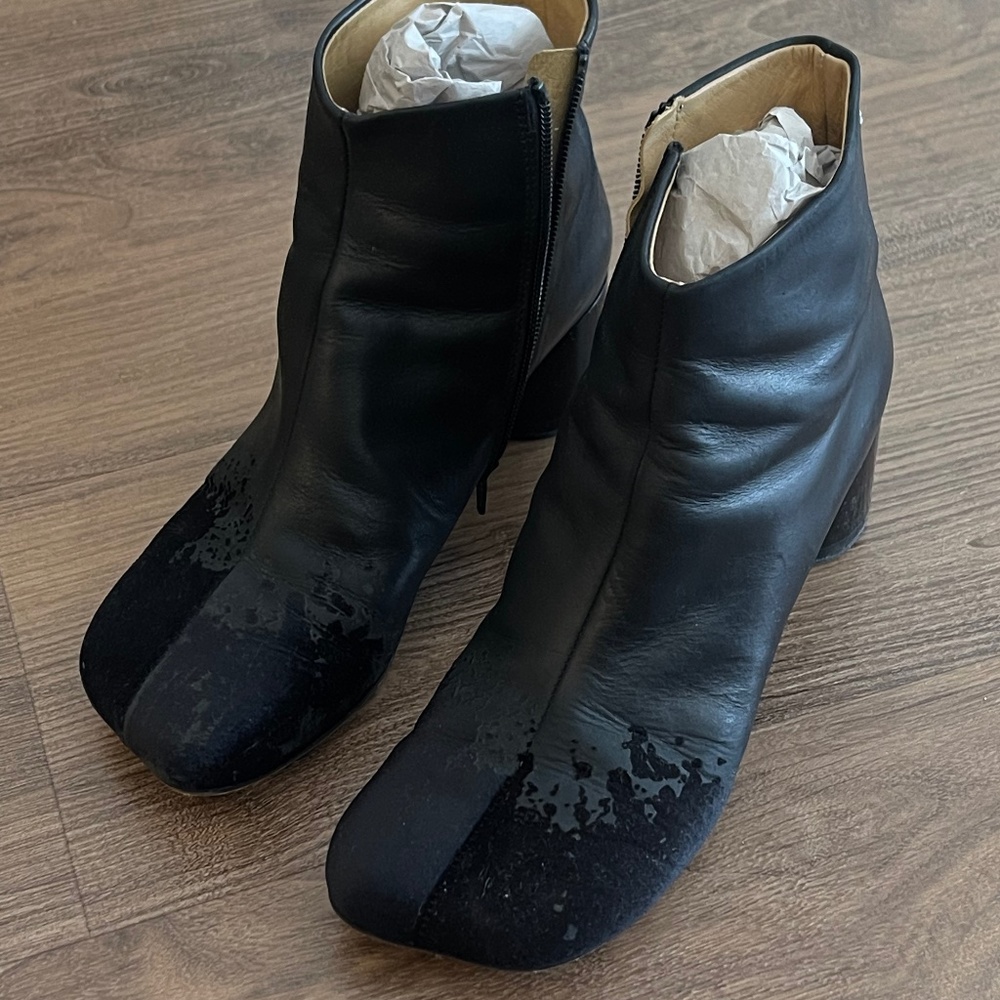 maison margiela mm6 ankle boots